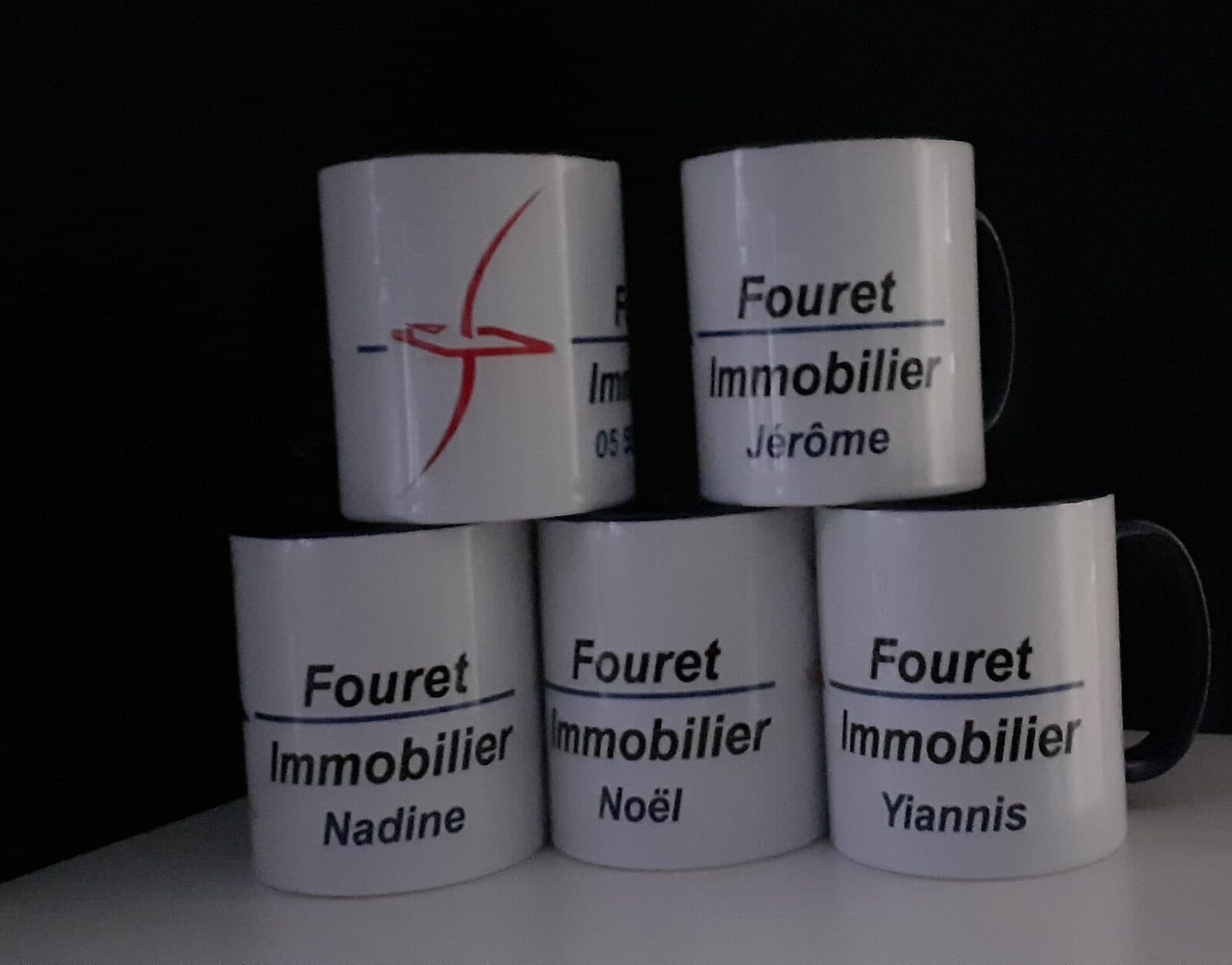 Impression mug logo Brive Tulle